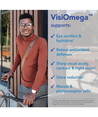 Patient One VisiOmega | Supports Eye Health* | AREDS 2 Vitamin Mineral and Antioxidant Supplement Plus Omega 3 Fish Oil and More | 120 Capsules - Buy Online on GoSupps.com