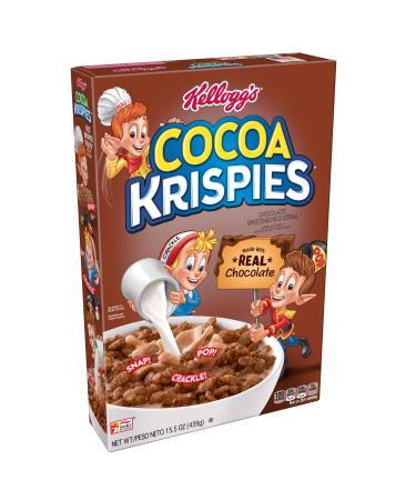 Kellogg's Cocoa Krispies Breakfast Cereal, Real Chocolate, 15.5 Oz Box