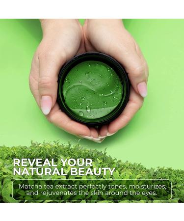 NBCT Collagen Eye Mask 60 pcs with Matcha Green Tea Extract - Under Eye Patches for Puffy Eyes, Dark Circles & Anti-Wrinkle Treatment - Buy Online on GoSupps.com