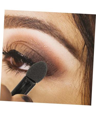 Outanaya 100pcs Mini Eyeshadow Swab Lipstick Brush Applicator Eyelash Spoolie Lip Balm Brush Plastic Black - Buy Online on GoSupps.com