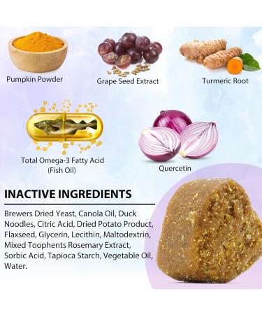 Itchy Dog Skin Relief Immunity Treats for Dogs | Soothes Itchy Skin & Allergies | Peking Duck 150 Chews - Buy Online on GoSupps.com