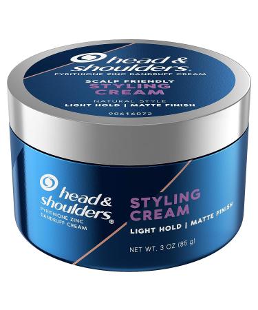 Head & Shoulders Men's Anti-Dandruff Styling Hair Cream - Light Hold, Matte Finish - 3 Oz - Buy Online on GoSupps.com