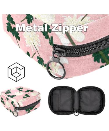 Pink Ladies Tie Storage Bag for Menstrual Cup & Period Essentials - Large Zipper Pouch for Tampons Panty Liners & More | Multi-Colored Design - Buy Online on GoSupps.com