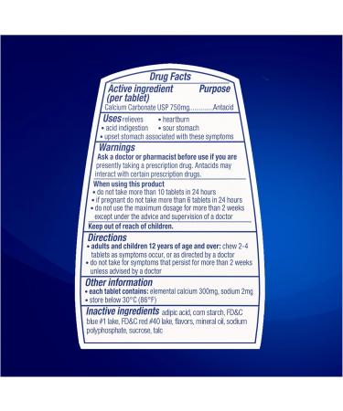 TUMS Extra Strength Antacid Tablets - Assorted Berries for Heartburn Relief | 8 Count Roll - Fast Shipping Worldwide - Buy Online on GoSupps.com