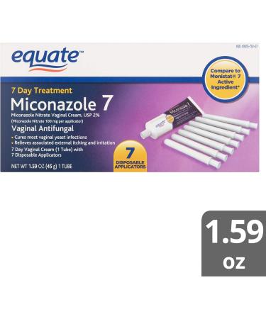 Equate Miconazole 7 Day Treatment Vaginal Antifungal Cream 1.59 oz - Compare to Monistat 7 - Buy Online on GoSupps.com