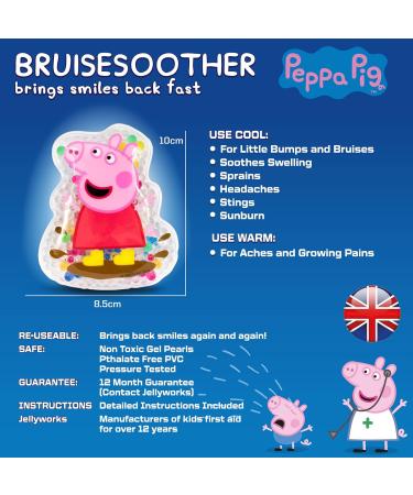 Peppa Pig Reusable Hot & Cold Gel Packs for Kids | Cooling & Soothing Compresses for Children - Buy Online on GoSupps.com