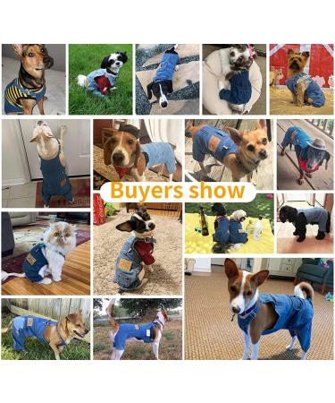 Dog Shirts Clothes Denim Overalls  Pet Jeans Onesies Apparel  Puppy Jean Jacket Sling Jumpsuit Costumes  Fashion Comfortable Blue Pants Clothing for Small Medium Dogs Cats Boy Girl (Blue  Large) Blue Large - Buy Online on GoSupps.com