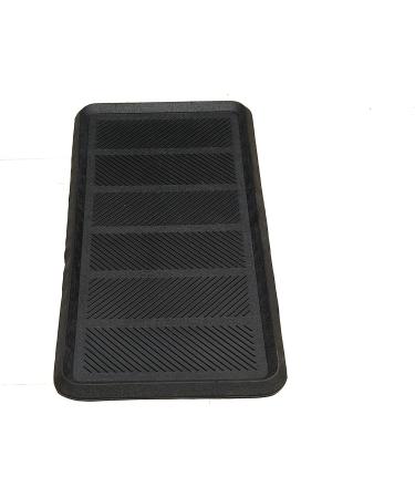 Ottomanson Easy Clean Waterproof Non-Slip 16 x 32 Indoor/Outdoor Rubber Boot Tray (Black) - Buy Online on GoSupps.com