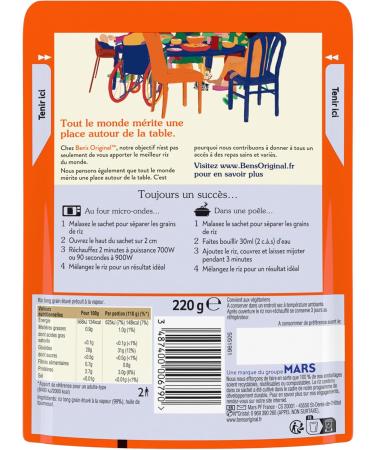 BEN'S ORIGINAL Long Grain Rice 2 Min (6 x 220 g) - Buy Online on GoSupps.com