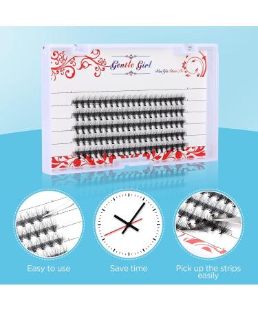 Buy Individual Eyelashes Prousaky - 100 Pcs DIY Extensions Thick 0.07mm 10mm Length - Buy Online on GoSupps.com