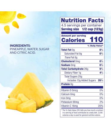 Dole Canned Pineapple Chunks in Heavy Syrup 20 Oz - Pack of 12 - Buy Online on GoSupps.com