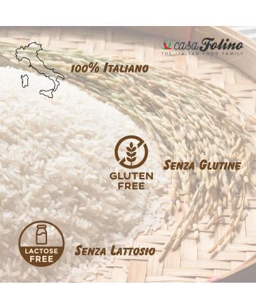  CasaFolino Sibari Carnaroli Rice Orange Rice 200g in a reusable glass jar Genuine product ready in minutes - 100% Made in Italy - Buy Online on GoSupps.com