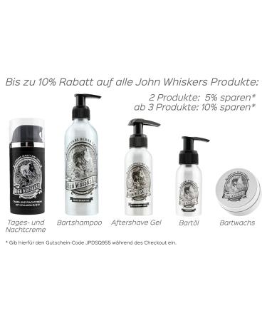 John Whiskers Beard Brush & Comb Set - Premium Beard Care for Men | Pure Boar Bristles Ideal for Beard Oil & Wax - Buy Online on GoSupps.com