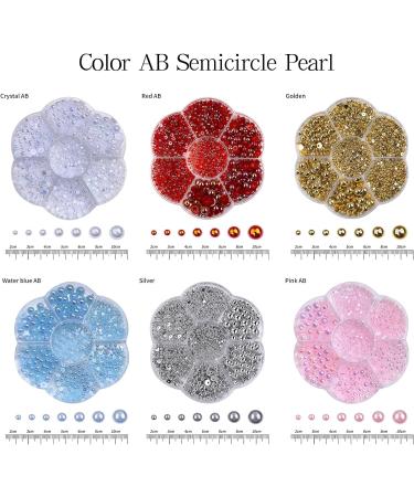 Fashion Half Beads Nail Art Decorations In Various Show Your Charm For Women And Girls Nail Art Accessories Multi-Color - Buy Online on GoSupps.com