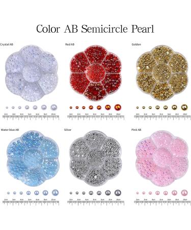 Unique Half Beads Nail Art Accessories Unique Nail Craft Decoration for Beautiful Women Nails - Buy Online on GoSupps.com