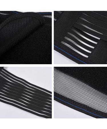 Breathable Network Back Belt | Comfortable Lumbar Support for Sciatica Herniated Disc & Lower Back Pain | Adjustable Unisex XL in Black - Buy Online on GoSupps.com