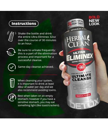 Herbal Clean Ultra Eliminex Premium 1 Step Ultimate Cleanse - Tropical Fruit - 32 Fl Oz. - Buy Online on GoSupps.com
