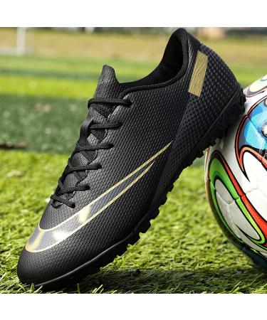 Vtasq Children s Soccer Shoes - Boys & Girls Low Professional Training Shoes for Outdoor Sports Football EU Size 34 Black - Buy Online on GoSupps.com