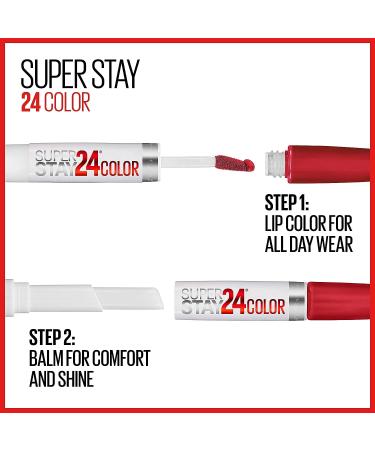 Maybelline Super Stay 24 2-Step Liquid Lipstick - Neon Pink, Long Lasting Formula - Buy Online on GoSupps.com