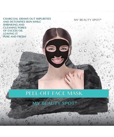 Charcoal Infused Peel-Off Mask with Tea Tree Oil - 6.7oz - Buy Online on GoSupps.com