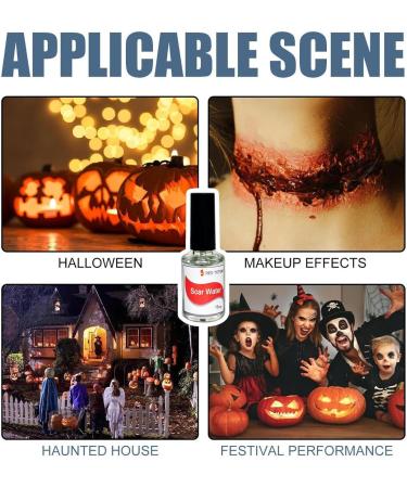  G n rique Scar Creation Liquid - 15ml Long-Lasting Solution | Cosmetic Liquid for Scars | For Halloween Stage Performance Cosplay Film Theatre - Buy Online on GoSupps.com
