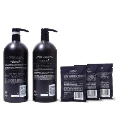 Nexxus Keraphix Shampoo & Conditioner + Repair Treatment Masks for Damaged Hair - Black - 33.8 Fl Oz (2 Count) + 1.5 Oz (3 Count) - Total 5 Count - Buy Online on GoSupps.com