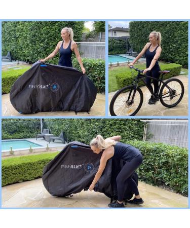 Waterproof Bike Cover | Ripstop Fabric, UV Resistant, Double Stitched | Outdoor Storage with Breathe Valves | Ideal Bicycle Cover - Buy Online on GoSupps.com