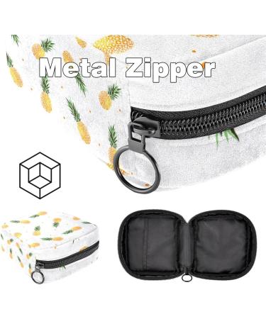 Javenproeqt Portable Women's Binding Bags - Menstrual Cup Pocket Teenage Girls' Pads & Tampons | Colorful Pineapple Design - Buy Online on GoSupps.com