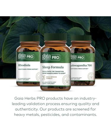 GAIA HERBS PRO Sleep Formula - Supports Restful Sleep & Relaxation for Occasional Sleeplessness* - Herbal Extracts with Valerian Root Passionflower & Lavender - Vegan Capsules - 60 Liquid Phyto-Caps - Buy Online on GoSupps.com
