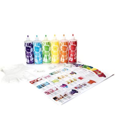 Tulip One-Step Tie-Dye Kit Extra Large Block Party 16 oz Easy Squeeze Bottles  All-in-1 Kit for Group Activity Tie-Dye  6  Vibrant Colors 6 Color Kit - Buy Online on GoSupps.com