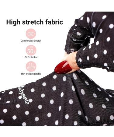 MelodySusie UV Glove - Professional UPF50+ Protection for Gel Nail Lamp - Fingerless Anti UV Gloves for Manicures and Nail Art - Classic Dots - Buy Online on GoSupps.com