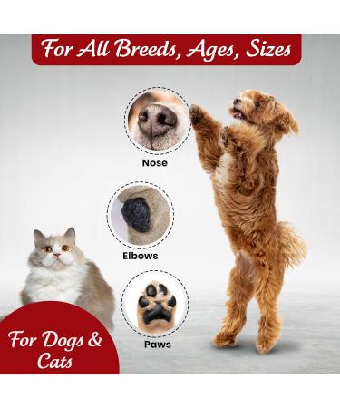 Veksun Dog Paw Balm 100g/3.5oz - Moisturizes Soothes and Protects Paws Sout Elbows & Noses - Dog Nose Balm & Moisturizer- All-Natural & Safe Licking Cat Paw Balm - Buy Online on GoSupps.com