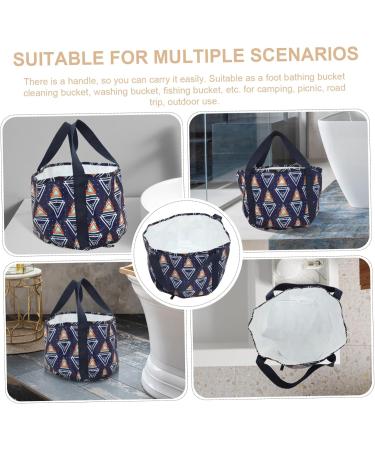 FRCOLOR Foldable Foot Bag Foot Soaking Bag with Handles Outdoor Portable Foot Basin Folding Foot Bath Bucket Convenient Folding Water Bag Fishing Hood Peva Sole of Foot Travel - Buy Online on GoSupps.com