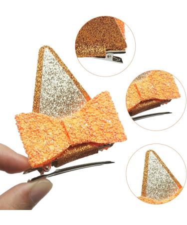 UILYNIU 2 Pairs Yellow Ears Hair Clip Glitter Bow Barrettes Yellow Puppy Ears Headbands for Animal Cosplay Birthday Party Halloween Costume Supplies Dog Themed Party Cosplay (yellow) - Buy Online on GoSupps.com