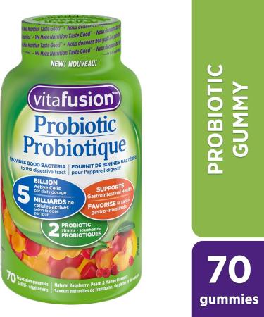 Vitafusion Probiotic Adult Gummies 2 Probiotic Strains & D3 Adult Vitamin Gummies 1000 IU Vitamin D3 Daily Dose Supports Bones & Teeth* 150 Count 5 Month Supply Packaging May Vary Gummies + 1000 IU Vitamin D3 - Buy Online on GoSupps.com