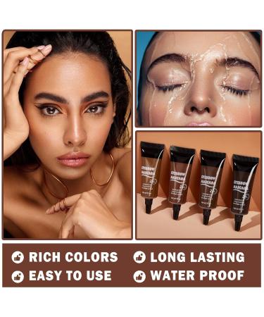 CAHIUYOA 2PCS Tinted Brow Gel Kit - Reddish Brown Eyebrow Gel & Mascara for Thickening | Natural Eyebrow Makeup with Brushes - Buy Online on GoSupps.com