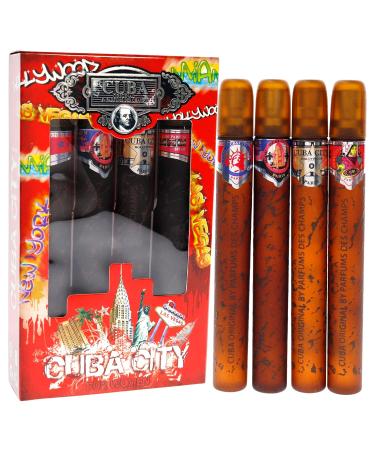 Cuba Cuba City Women 1.17oz Hollywood 1.17oz Vegas 1.17oz Miami 1.17oz New York 4 Pc Gift Set (I0075457) - Buy Online on GoSupps.com