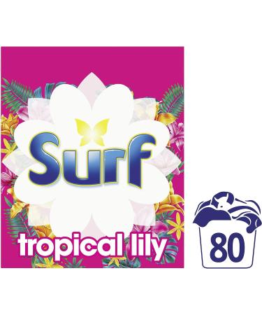 Surf Tropical Lily Laundry Powder 4kg - 80 Washes | Fabric Care for Brilliantly Clean Laundry | Tropical Lily Scent | 4.5kg Pack - Buy Online on GoSupps.com
