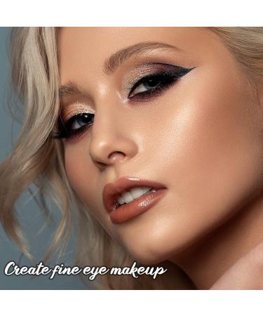 High-Precision Eyeliner & Smudge Brush Set - Angled Eyebrow & Eyeshadow Brushes for Flawless Eye Makeup | Soft Blending Tools - Buy Online on GoSupps.com
