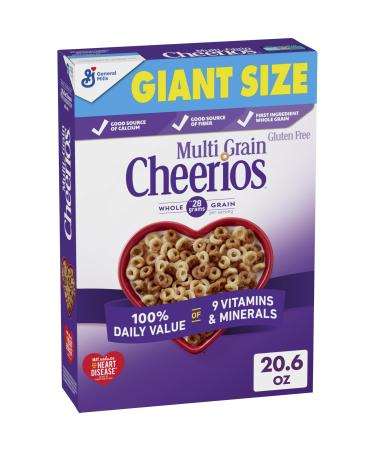 Big G Cereal Multi Grain Cheerios Gluten Free Cereal 20.6 OZ Giant Size Cereal Box