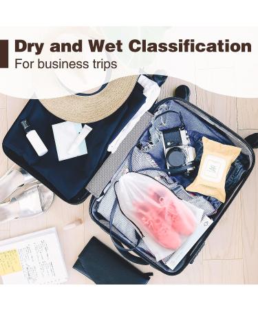 50 Pcs Translucent Travel Shoe Bags - Large Clear Shoe Storage Organizers for Men and Women - Buy Online on GoSupps.com