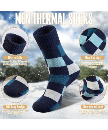 Yeblues Men's Warm Merino Wool Socks - Thick Thermo Socks for Winter Hiking Running & Skiing | 3-Pair (Sizes 39-46) - Buy Online on GoSupps.com
