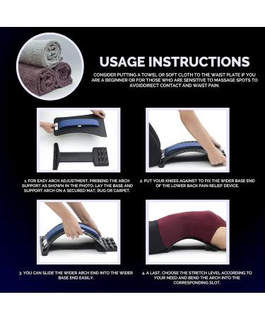 AMBITE Back Brace Posture Corrector & Spine Cracker Back Stretcher for Lower Back Pain Relief - Buy Online on GoSupps.com