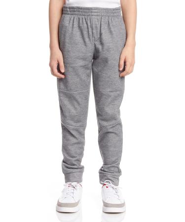 DKNY Boys 2 Pack Fleece Jogger Sweatpants - Light Grey Heather, Size 8-16 - Buy Online on GoSupps.com
