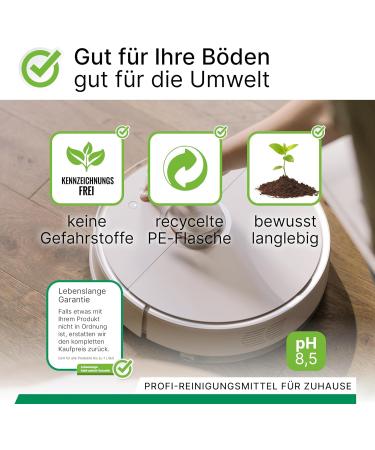 Biohy Wischroboter Cleaning Agent - 6 x 1L Low-Foam Lemon Concentrate for Suction Stations | Extend Lifespan & Enhance Cleaning - Buy Online on GoSupps.com