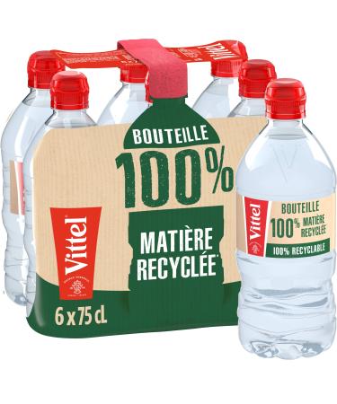 Vittel Natural Mineral Water, 6 x 750 ml