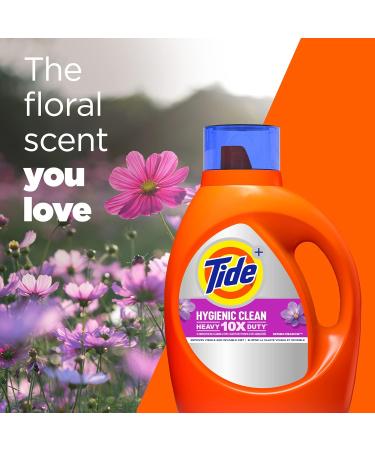 Tide Hygienic Clean Heavy 10X Duty Liquid Laundry Detergent - HE Compatible Spring Meadow Scent 59 Loads 84 fl oz - International Shipping Available - Buy Online on GoSupps.com