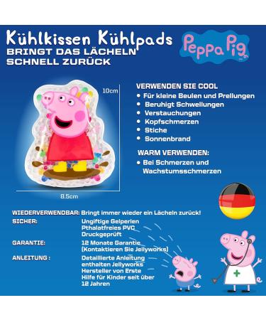 Peppa Pig Reusable Hot & Cold Gel Packs for Kids | Cooling & Soothing Compresses for Children - Buy Online on GoSupps.com