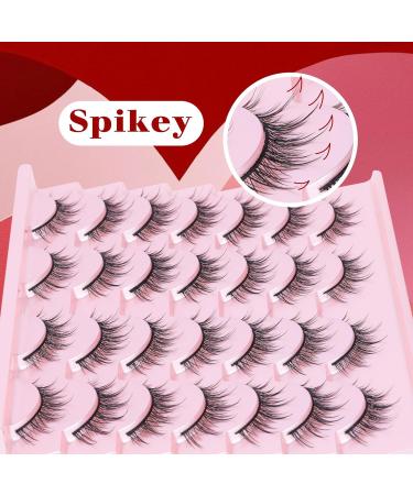 Manga Lashes False Eyelashes Wispy Eye Lashes Fluffy Anime Lashes Strip 3D Volume Natural Korean Fake Eyelashes Manhua Lashes Spiky Manhwa Lashes Asian Style Douyin Cosplay Lashes by Goddvenus spiky lashes - Buy Online on GoSupps.com