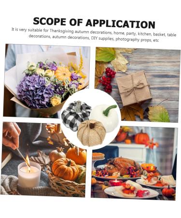 NOLITOY 48 Pcs Artificial Pumpkin Foam Pumpkin Decorations Fake Pumpkin Ornament Foams Fake Pumpkin Thanksgiving Hanging Ball White Pumpkin Ornaments Polyester Party Supplies Halloween - Buy Online on GoSupps.com